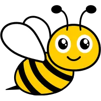 Abelha fofinha, sorrindo enquanto voa: a Catarinense faz manejo de abelhas com cuidado e respeito ao meio ambiente.